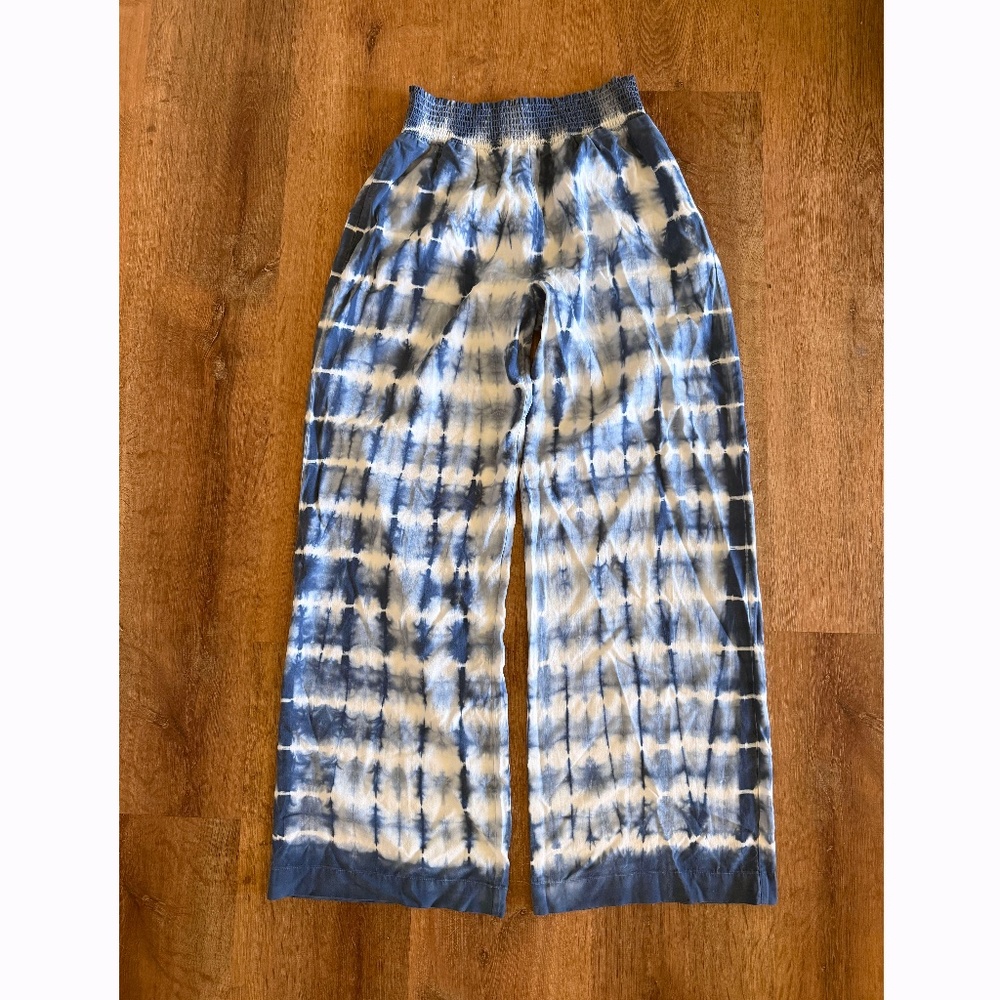Anthropologie Cloth And Stone Tie Dye Wide Leg Pants Large